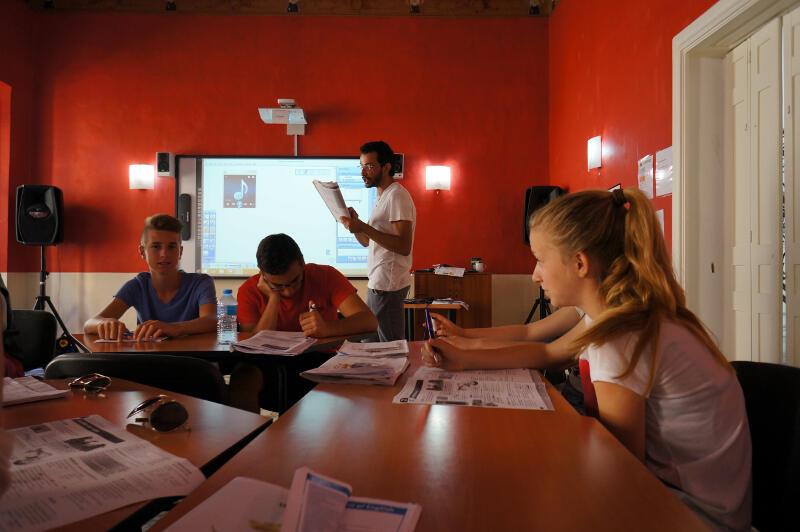 Clases del campamento de inglés en Malta
